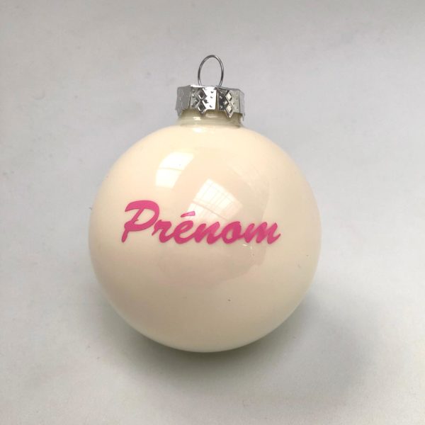 Boule personnalisée - blanc brillant – Image 3