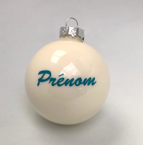 Boule personnalisée - blanc brillant – Image 2