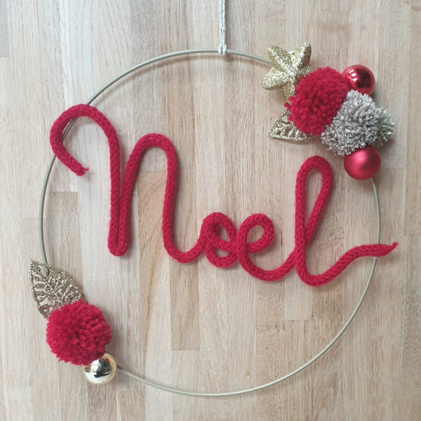 Couronne Noël Rouge