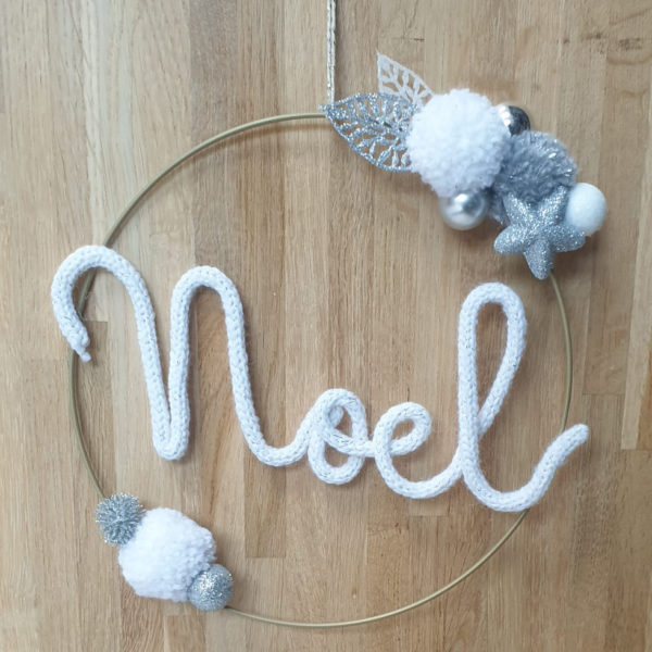 Couronne Noël Blanche