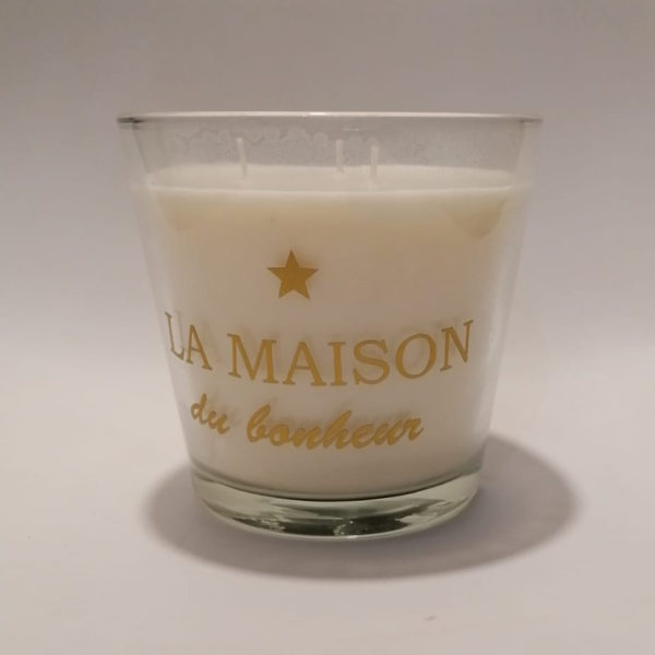 Bougie blanche - 3 mèches