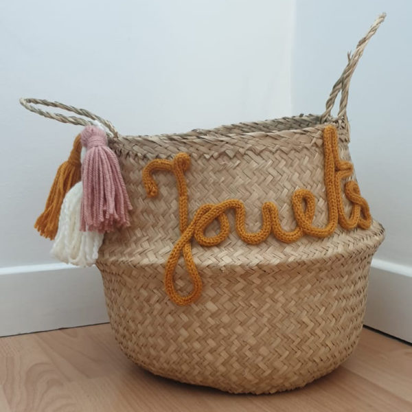 Panier Jouets Ocre