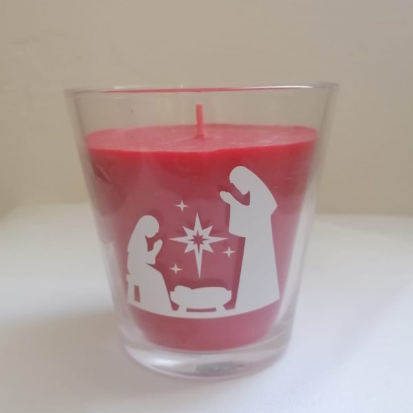 Bougie rouge - 1 mèche