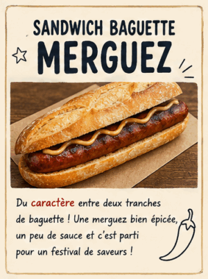 Sandwich merguez