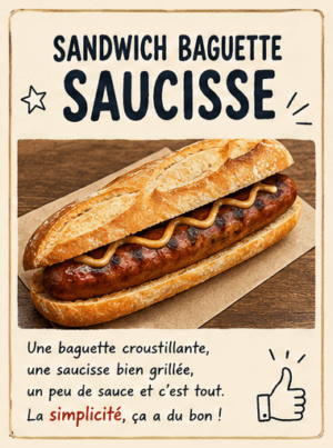 Sandwich saucisse